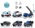Galaxy Hi-Tech Police Alloy Model Metal Cars 6 Pcs Vehicles, Racing Cars Play Set for Toddlers,Boys Die-Cast Car Set, Birthday Decorations Gift Movie Vehicle Small Racing Car for Kids